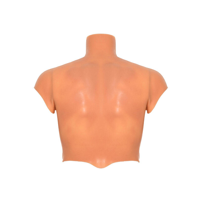 DESEJO OCULTO - CAMISETA DE TORSO MASCULINO DE SILICONE ALTER EGO COM DETALHES EM TOM DE CORPO
