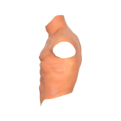 DESEJO OCULTO - CAMISETA DE TORSO MASCULINO DE SILICONE ALTER EGO COM DETALHES EM TOM DE CORPO