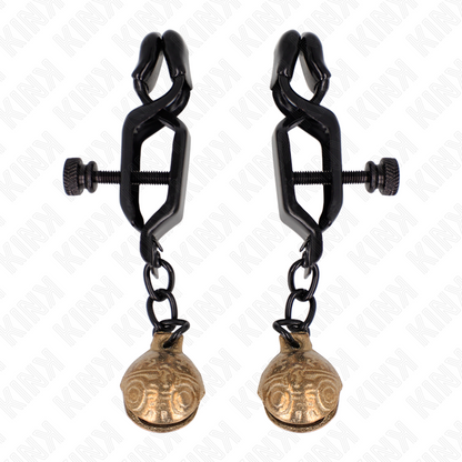 KINK - GRAMPOS DE BICO ESTILO BELL JAW PRETO 7 CM