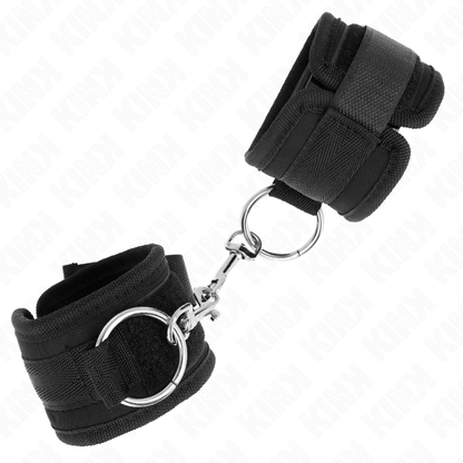 KINK - PUNHOS PRETOS AJUSTÁVEIS 18-35 CM X 6 CM