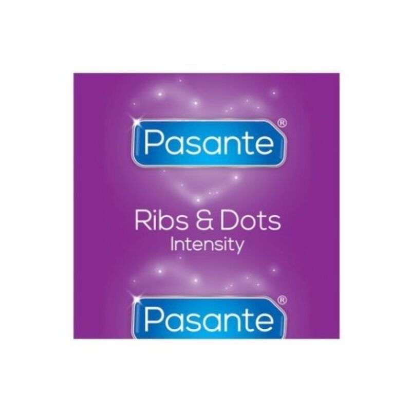 PASANTE - PRESERVATIVOS RIBS & DOTS INTENSITY 144 UNIDADES