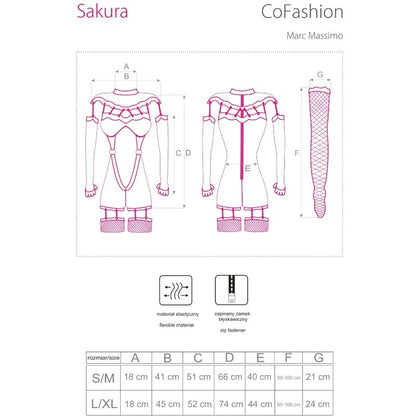 LIVCO CORSETTI FASHION - SAKURA CF 90357 MACACÃO + LUVAS COMPRIDAS + CINTO-LIGA PRETO S/M
