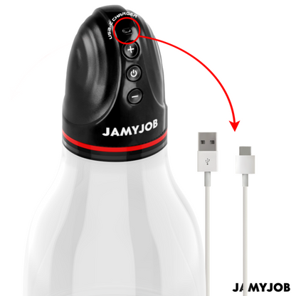 JAMYJOB - BOMBA DE TESTÍCULOS AUTOMÁTICA XPAND LITE 3 NÍVEIS DE SUCÇÃO CINZA