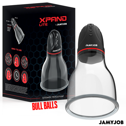 JAMYJOB - BOMBA DE TESTÍCULOS AUTOMÁTICA XPAND LITE 3 NÍVEIS DE SUCÇÃO CINZA
