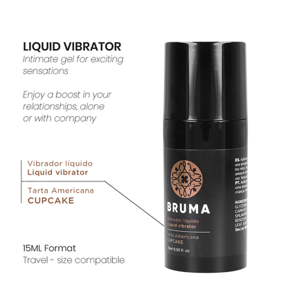 BRUMA - VIBRADOR LÍQUIDO ULTRA DESLIZANTE CUPCAKE 15 ML