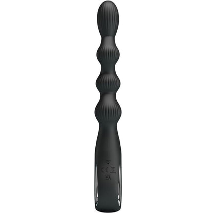PRETTY LOVE - FEDERER VIBRADOR ANAL 12 VIBRAÇÕES PRETO
