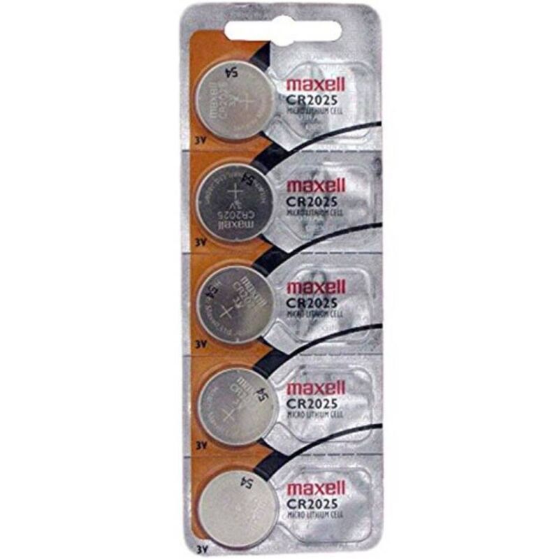 MAXELL - BATERIA DE LÍTIO DE BOTÃO CR2025 3V BLISTER*5
