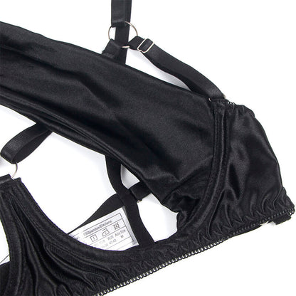 SUBBLIME - 955199 CONJUNTO DE SUTIÃ COM LAÇO PRETO AJUSTÁVEL S/M