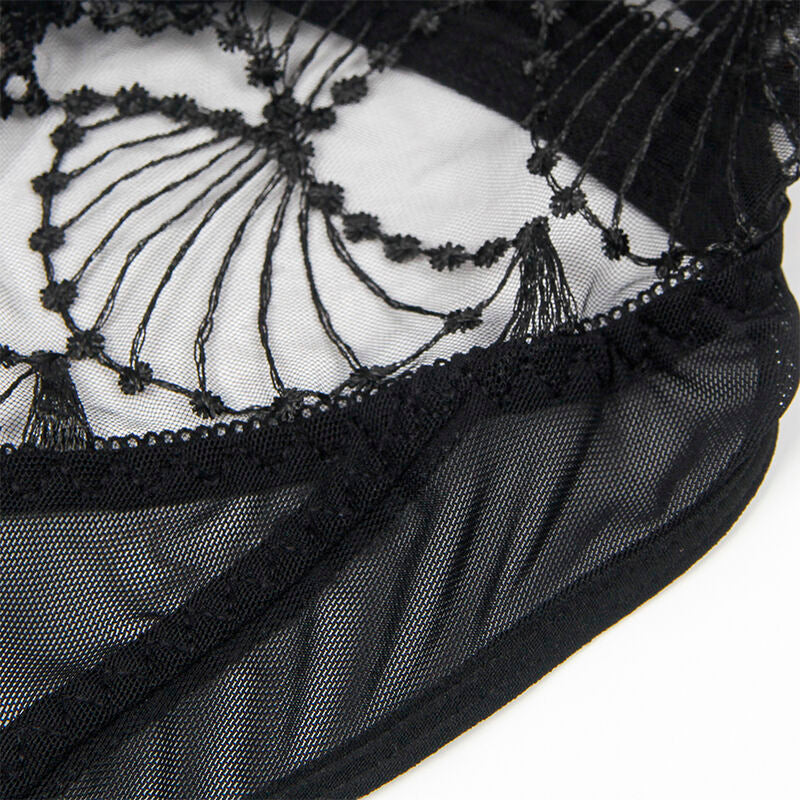 SUBBLIME - 955229 BODY TRANSPARENTE COM RENDA OCA PRETO L/XL