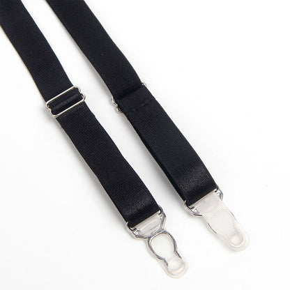 SUBBLIME - 955243 SUTIÃ BONDAGE PRETO COM CONJUNTO DE LIGA L/XL