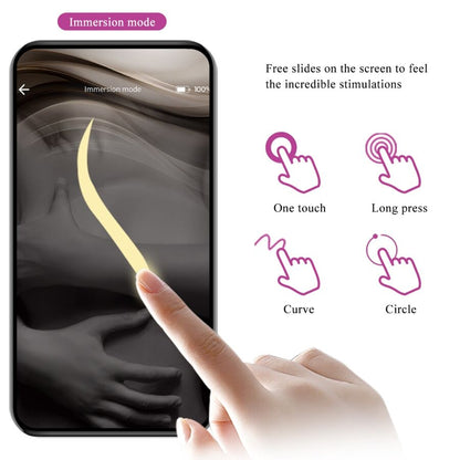 PRETTY LOVE - VIBRADOR CONTROLADO POR APLICATIVO LEVIATHAN ROXO