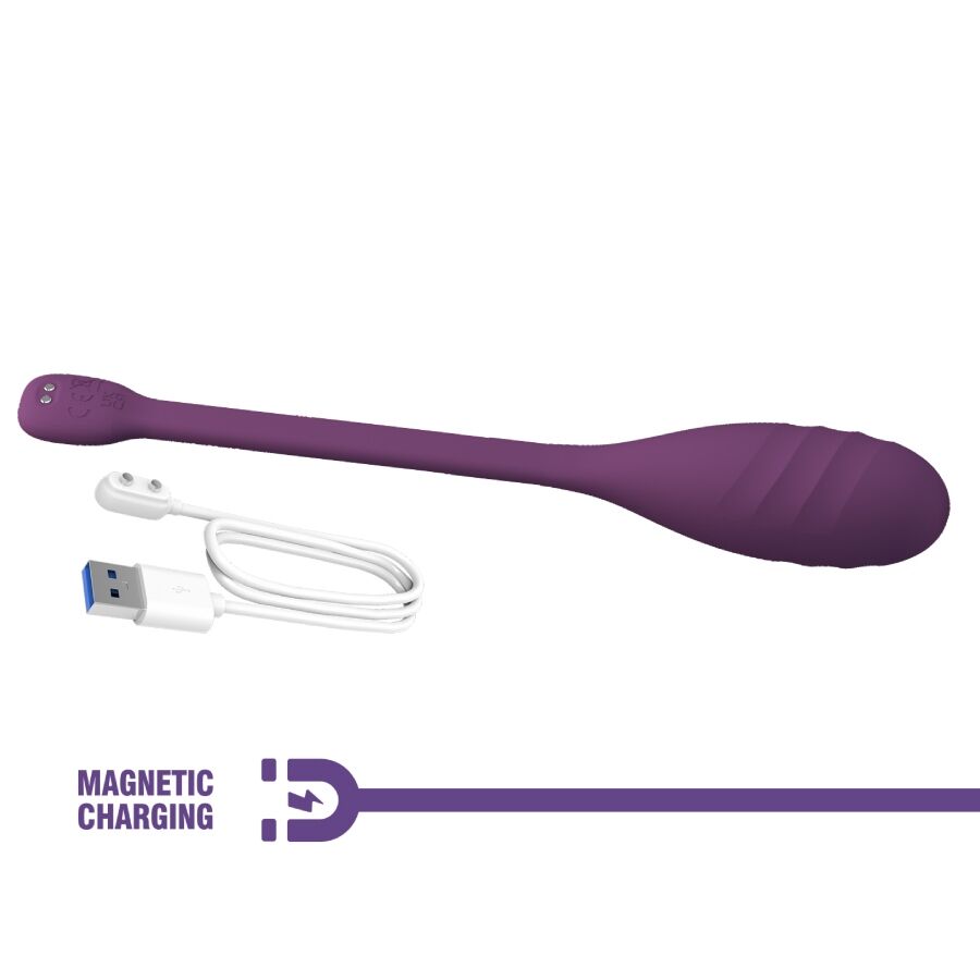 PRETTY LOVE - VIBRADOR CONTROLADO POR APLICATIVO LEVIATHAN ROXO
