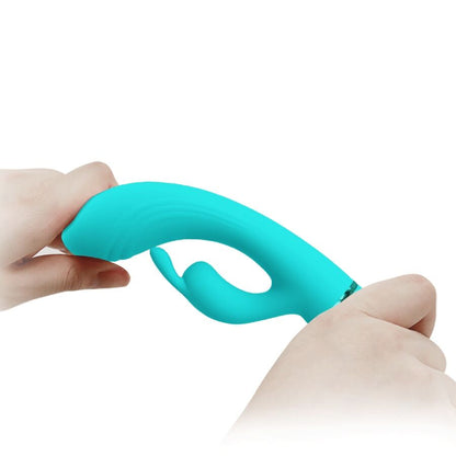 PRETTY LOVE - SCOCCO VIBRADOR COELHO TURQUESA