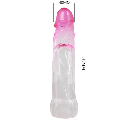 PRETTY LOVE - NERON REALISTA 6 CM BAINHA DE AMPLIAÇÃO PARA PÊNIS ROSA