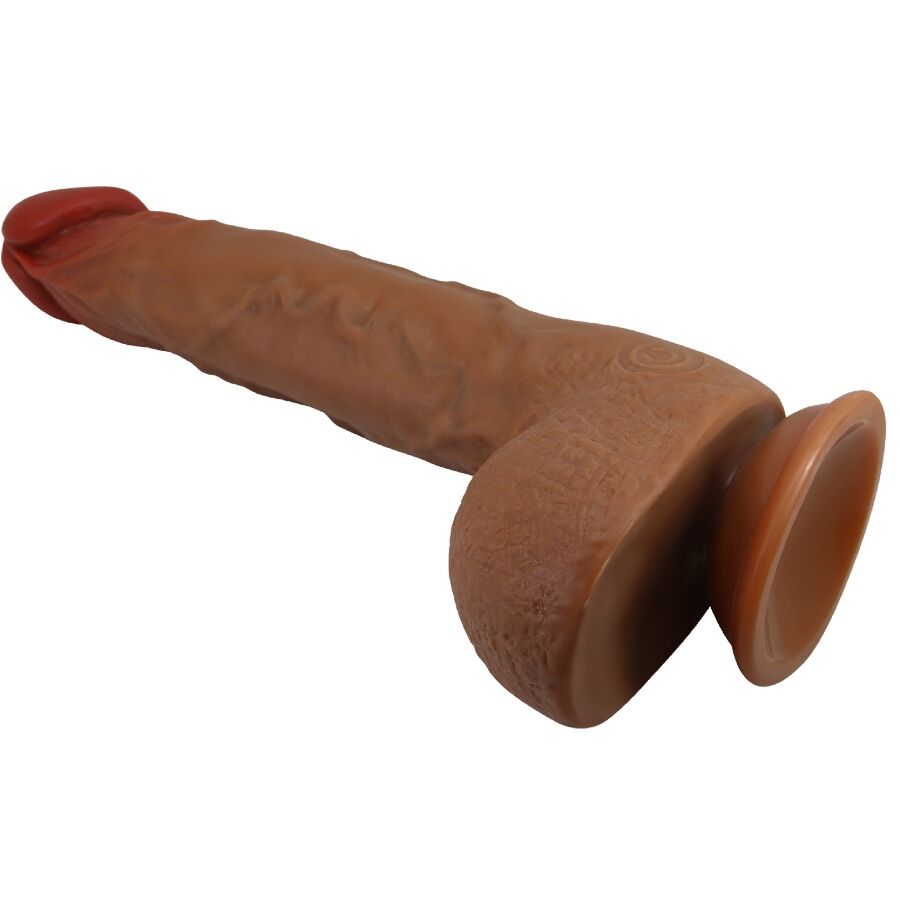 BAILE - BEAUTIFUL WILKS VIBRADOR REALÍSTICO 5 AJUSTES 25 CM MULATO
