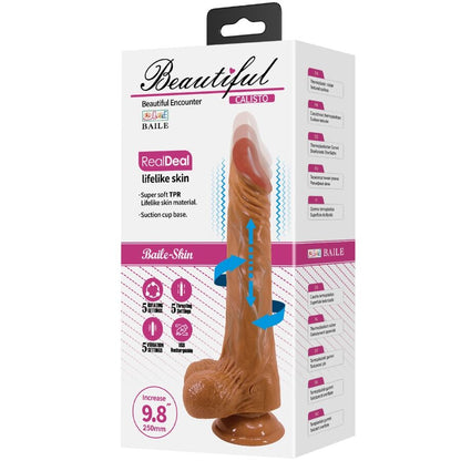 BAILE - CALISTO DILDO REALISTA 24 CM CARNE