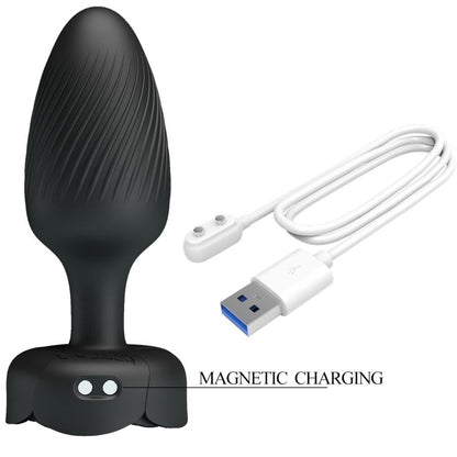 PRETTY LOVE - OSBORN PLUG ANAL COM LUZ LED PRETO 9,8 CM