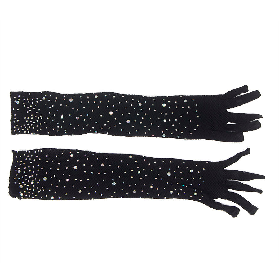 SUBBLIME - 957469 LUVAS SHINE TRANSPARENTES PRETAS S/M