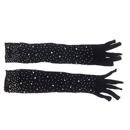 SUBBLIME - 957469 LUVAS SHINE TRANSPARENTES PRETAS S/M