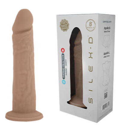 SILEXD - MODELO DE PÊNIS REALISTA 8 SILICONE LÍQUIDO 20,6 CM