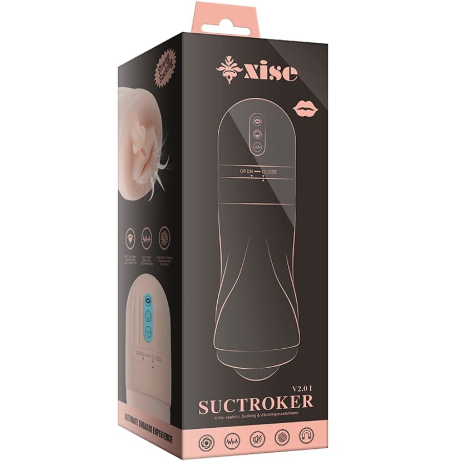 XISE - SUCTROKER V2.0 I MASTURBADOR DE BOCA COM VIBRAÇÃO