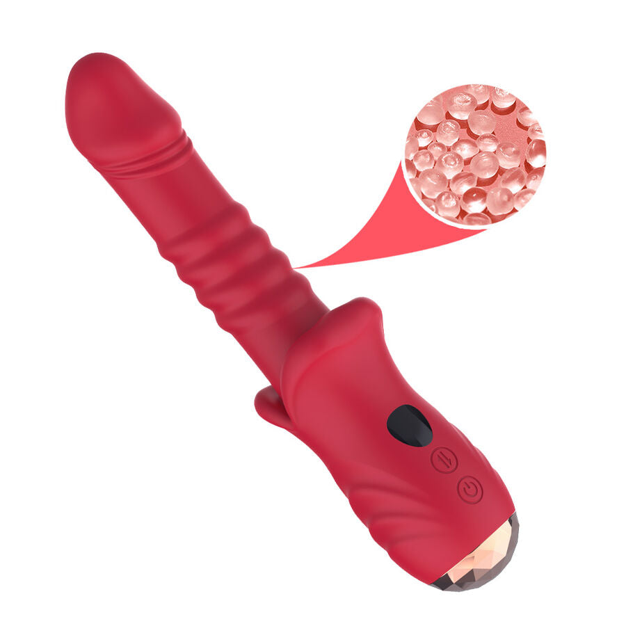 ARMONY - POINT A ESTIMULANTE VIBRADOR DILDO VERMELHO