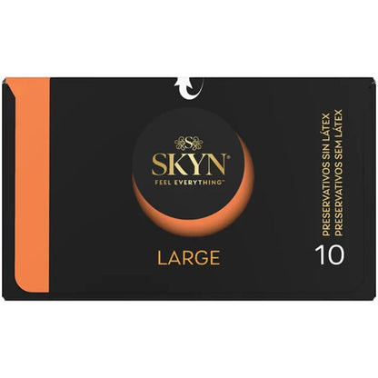 SKYN - PRESERVATIVOS GRANDES COM AJUSTE EXTRA 10 UNIDADES