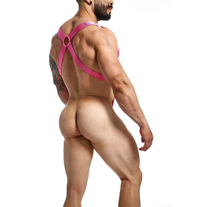 MOB - DNGEON CROSS BACK HARNESS ROSA TAMANHO ÚNICO