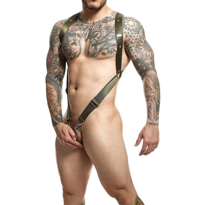 MOB - DNGEON CROSS BACK HARNESS VERDE TAMANHO ÚNICO