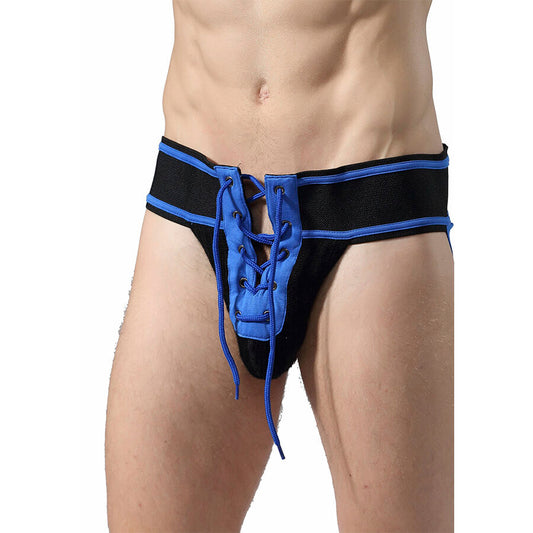 MOB - FETISH JOCKSTRAP FUTEBOL AZUL TAMANHO S