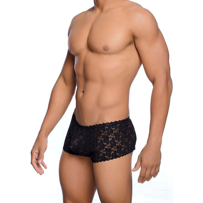 MOB - BOXER DE RENDA PRETA TAMANHO L/XL