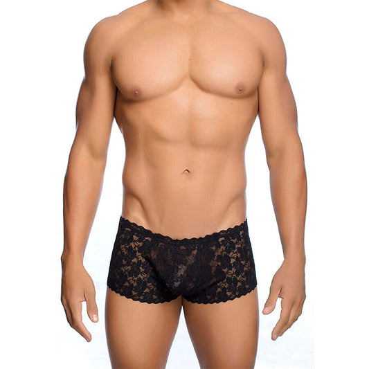 MOB - BOXER DE RENDA PRETA TAMANHO L/XL