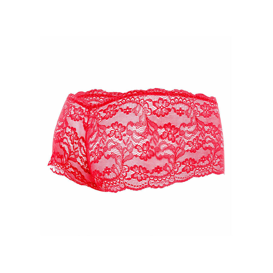 MOB - BOXER DE RENDA VERMELHA TAMANHO L/XL