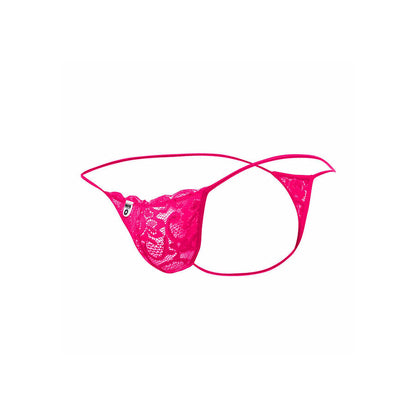 MOB - TANGA DE RENDA ROSA TAMANHO P/M