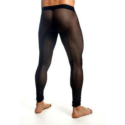 MOB - MEIA-CALÇA PRETA TRANSPARENTE TAMANHO XL