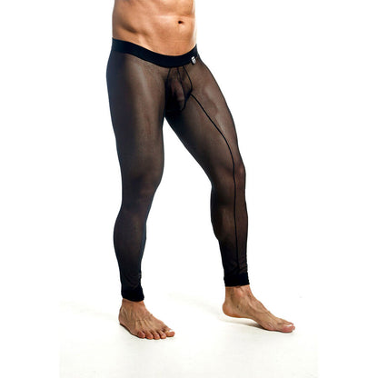 MOB - MEIA-CALÇA PRETA TRANSPARENTE TAMANHO XL