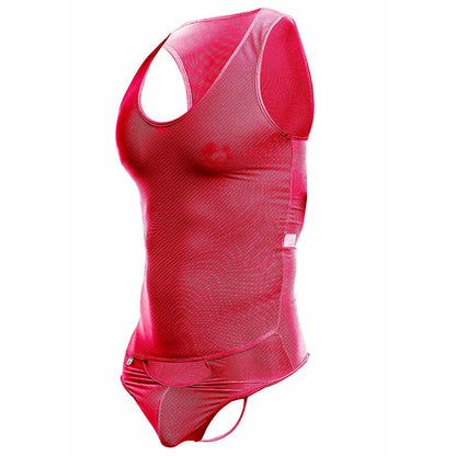 MOB - BODYSHEER VERMELHO TRANSPARENTE TAMANHO L/XL
