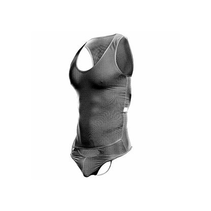 MOB - BODYSHEER PRETO TRANSPARENTE TAMANHO L/XL