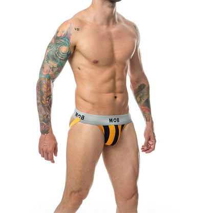 MOB - CALÇA CLASSIC JOCK STRIPE LARANJA TAMANHO XXL