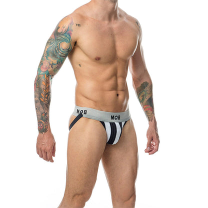 MOB - CALÇA JOKE BRANCA COM LISTRA CLÁSSICA TAMANHO XL