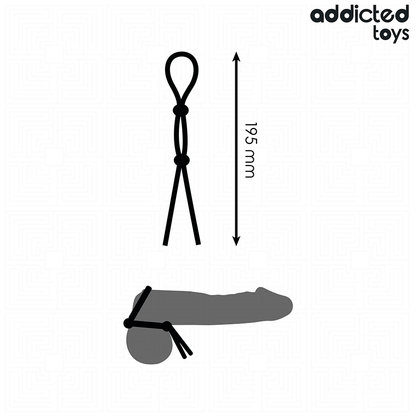ADDICTED TOYS - CORDA DE SILICONE PARA O PÊNIS DE ALÇA DUPLA