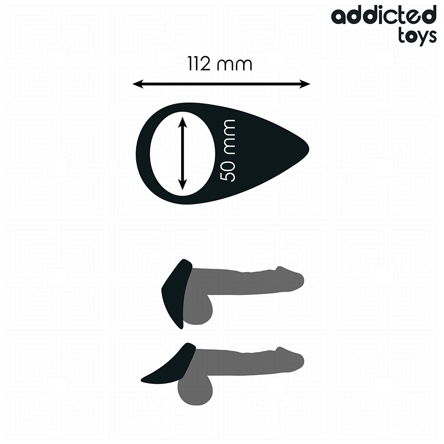 ADDICTED TOYS - ANEL DE PÊNIS EM FORMA DE LÁGRIMAS