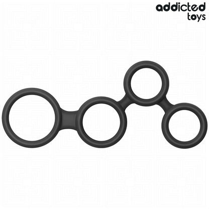 ADDICTED TOYS - ANEL PARA PÊNIS COM DIVISORES PARA TESTÍCULOS