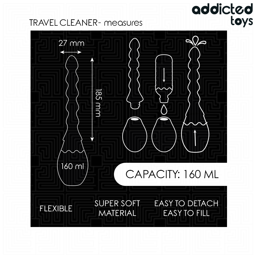 ADDICTED TOYS - LIMPADOR DE VIAGEM MODELO 2