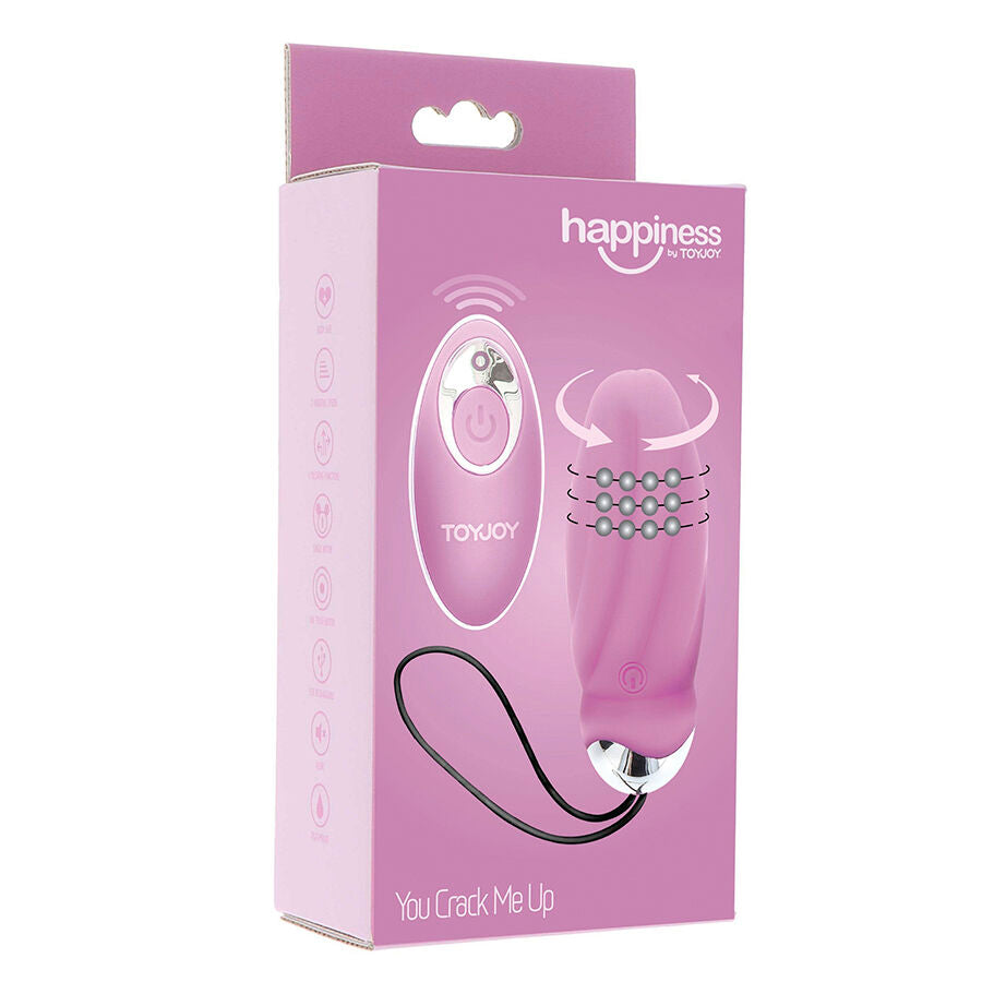 TOYJOY - FELICIDADE VOCÊ ME RACHA ROSA VIBRADOR CONTROLE REMOTO