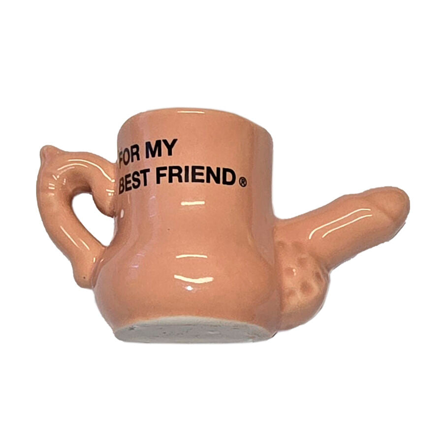 DIABLO PICANTE – CANECA MAGNET DE CERÂMICA COM PÊNIS ELEVADO “PARA MEU MELHOR AMIGO”