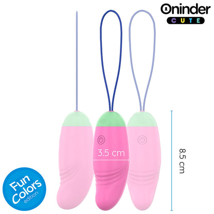 ONINDER CUTE - OVO DE SILICONE VIBRATÓRIO E GIRATÓRIO 360° PARA PRAZER E AMOR - APLICATIVO GRATUITO GLOBAL