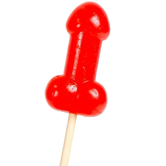 SECRETPLAY - PIRULITO DE PÊNIS DE CEREJA COM EFEITO DE CALOR APIMENTADO