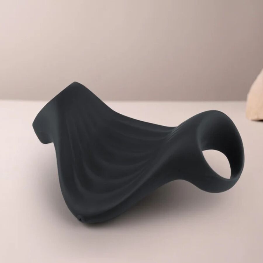 ROCKS-OFF - MASTURBADOR VIBRADOR FLEXÍVEL PALM BLACK