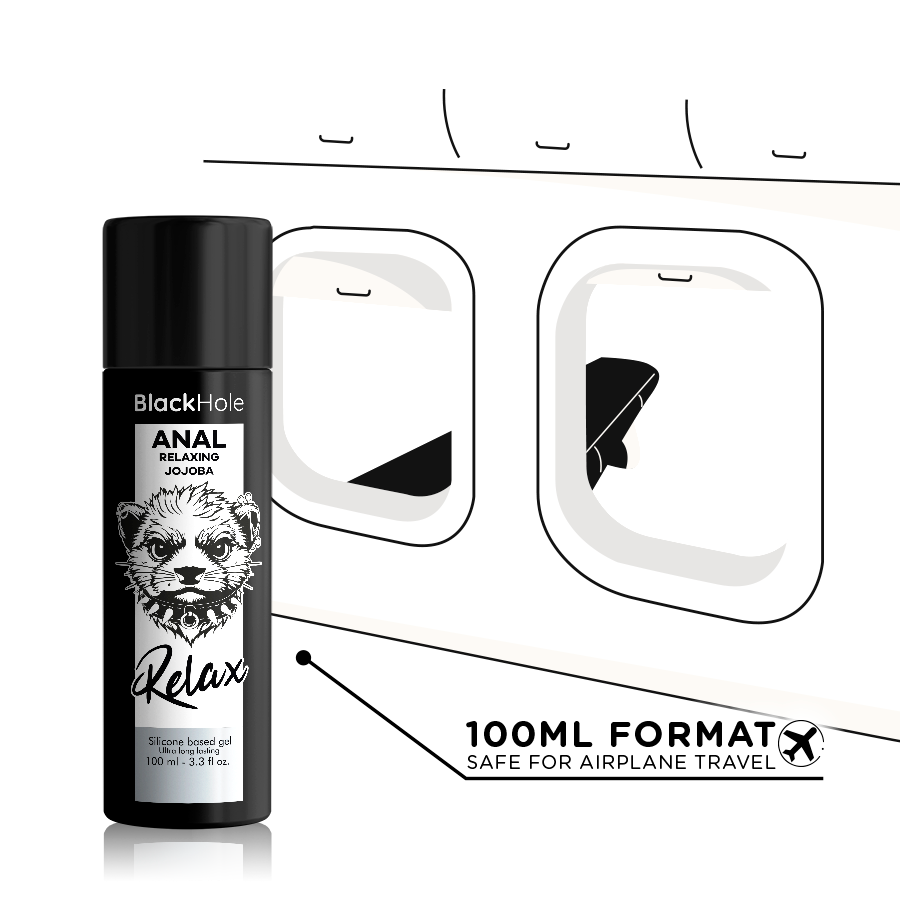 BLACK HOLE - JOJOBA RELAXANTE ANAL BASE DE SILICONE 100 ML